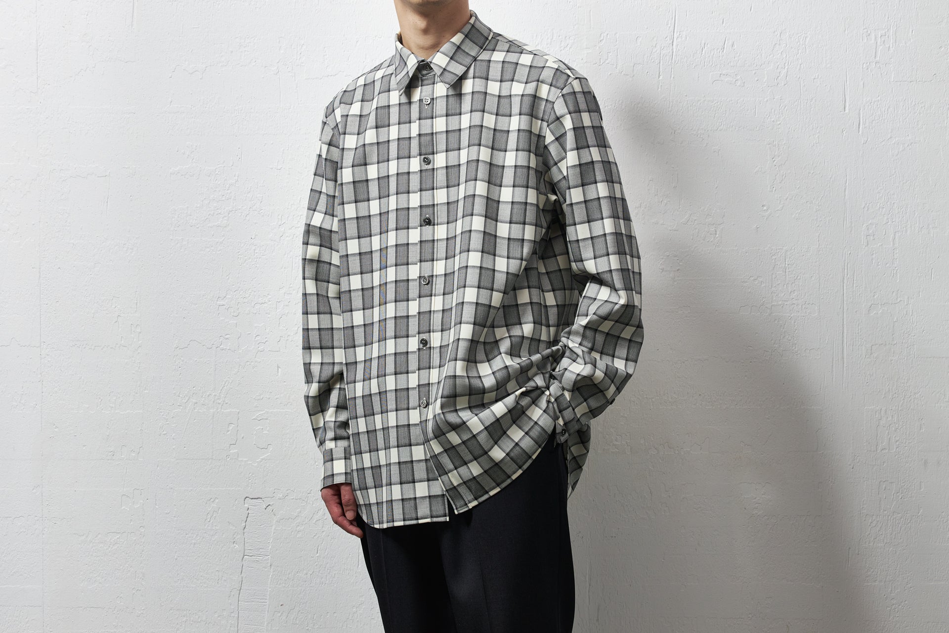 yc48-252-wo / グレンチェック・スタンダードシャツ – 山内