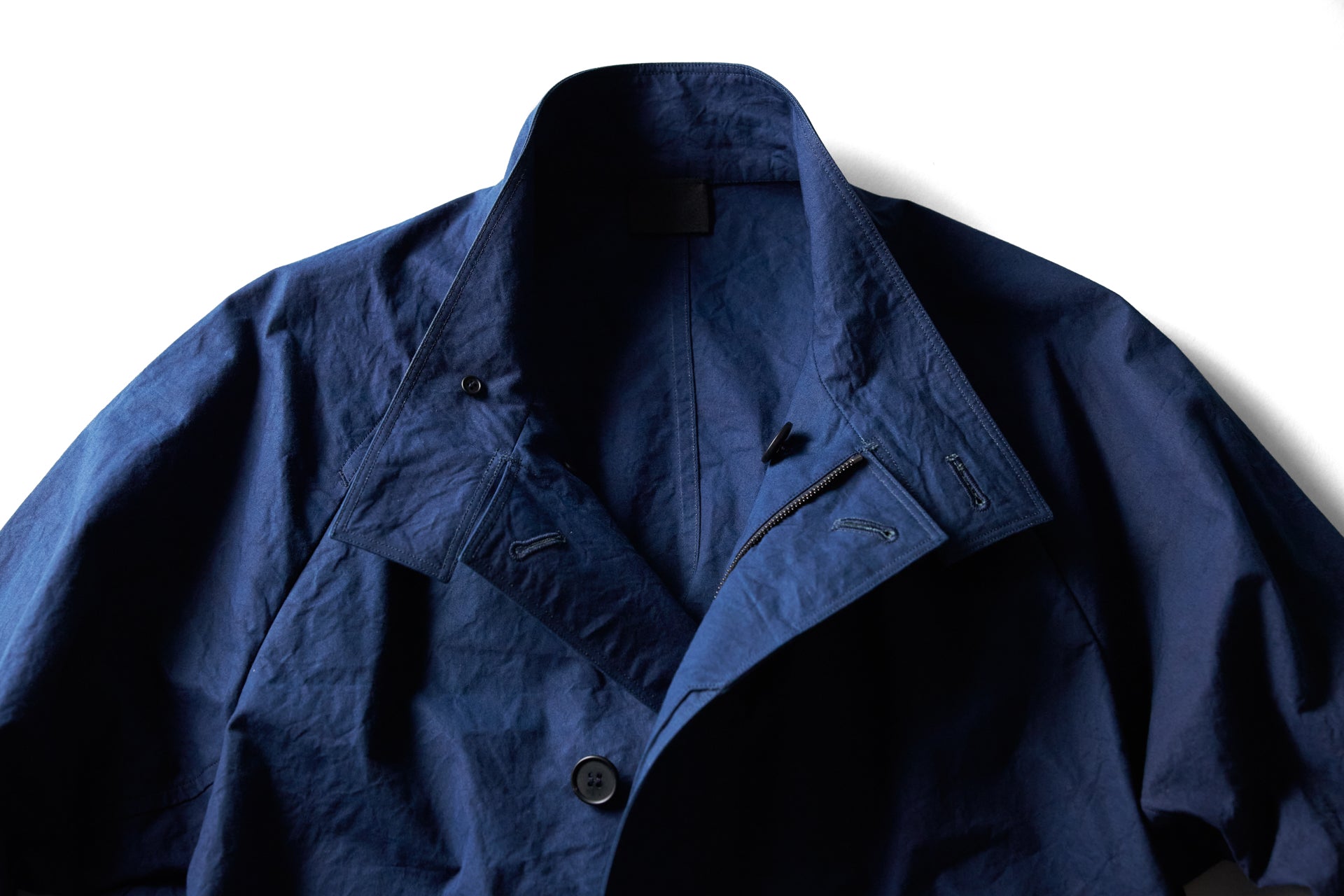 25113-ai / 藍染シールドコットンクロス・ジップジャケット – 山内
