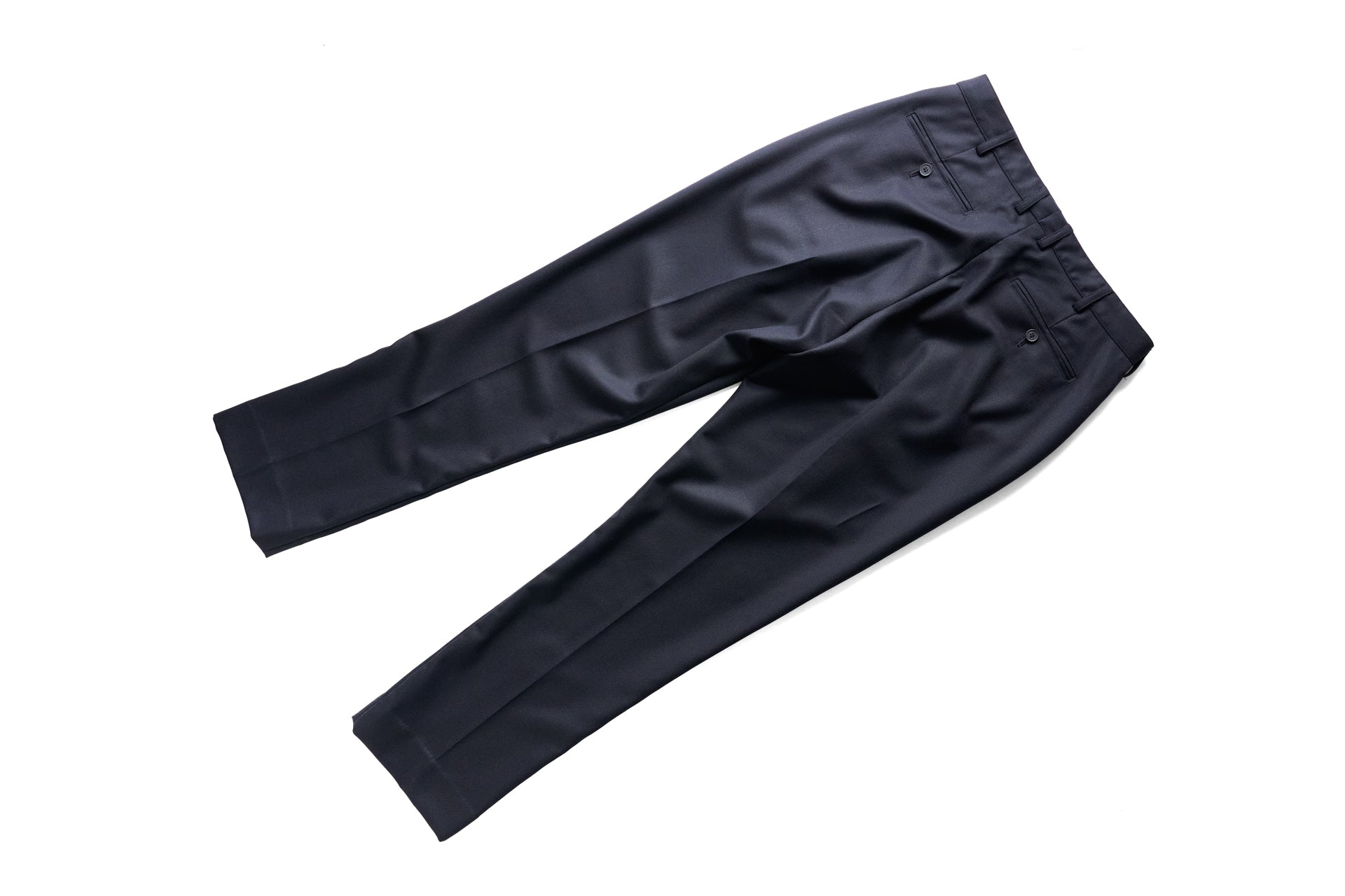 Ttk【新品未使用品】山内 ウールメッシュクロススラックス 山内 ウールメッシュクロス・ワンタックスラックス charcoal