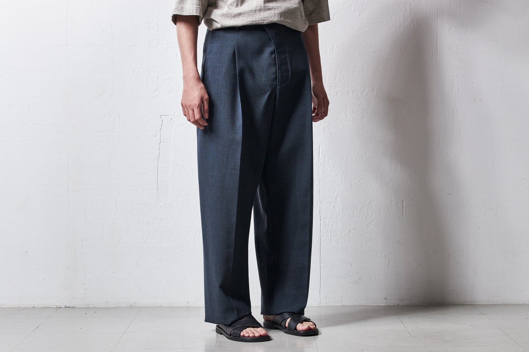 lownn ウールパンツ LOWNN / ローン | ウール モヘア 2タック ショートパンツ | L