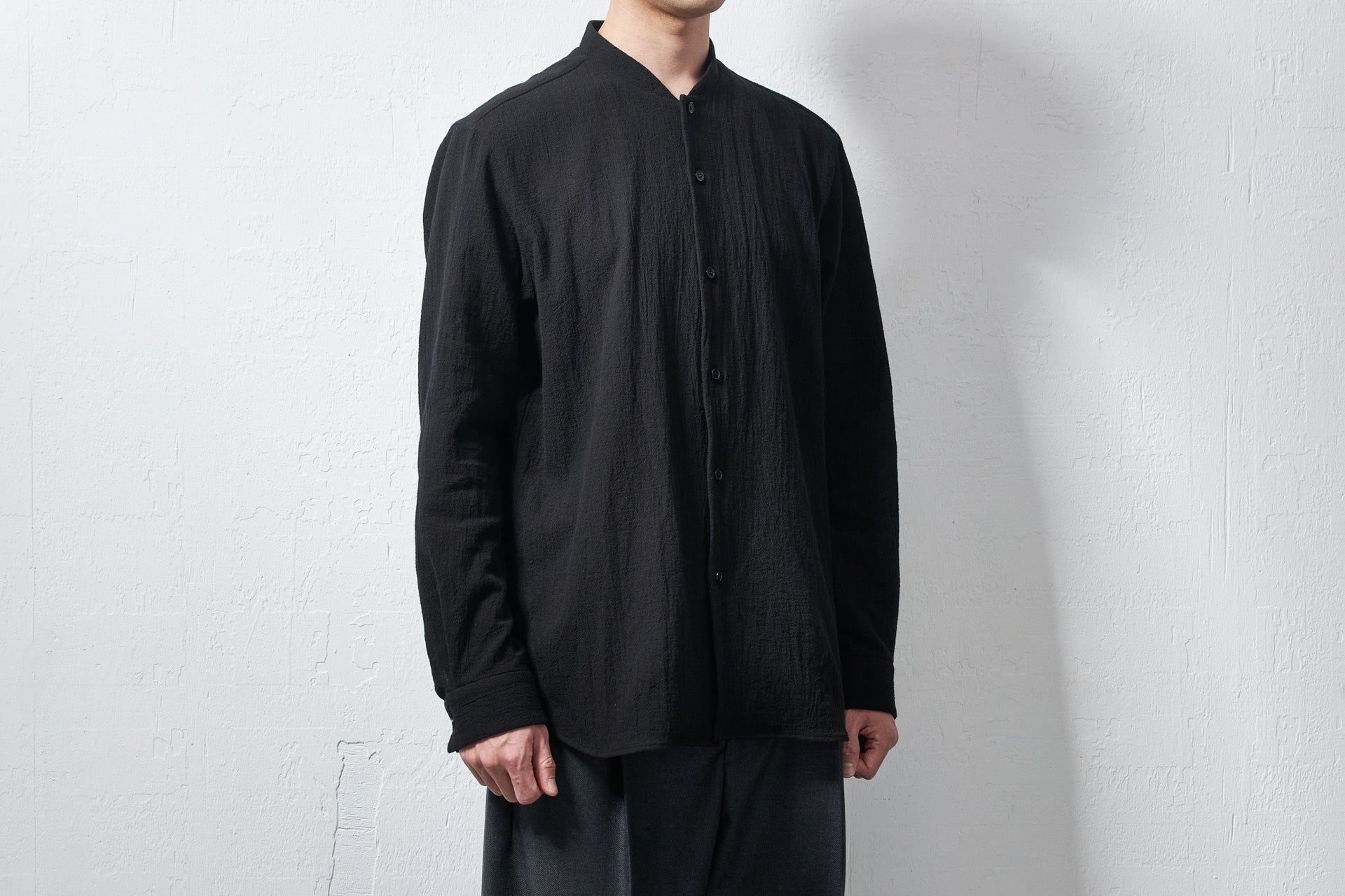 limited】ygs43-252 / 黒染めコットンボイルシャツ – 山内