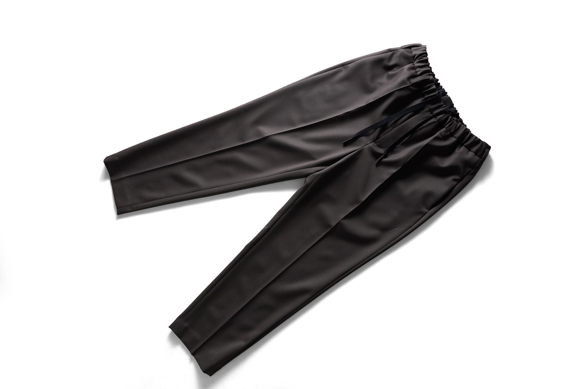 yc62-252 / 140クラシックツイル・イージースラックス -charcoal black